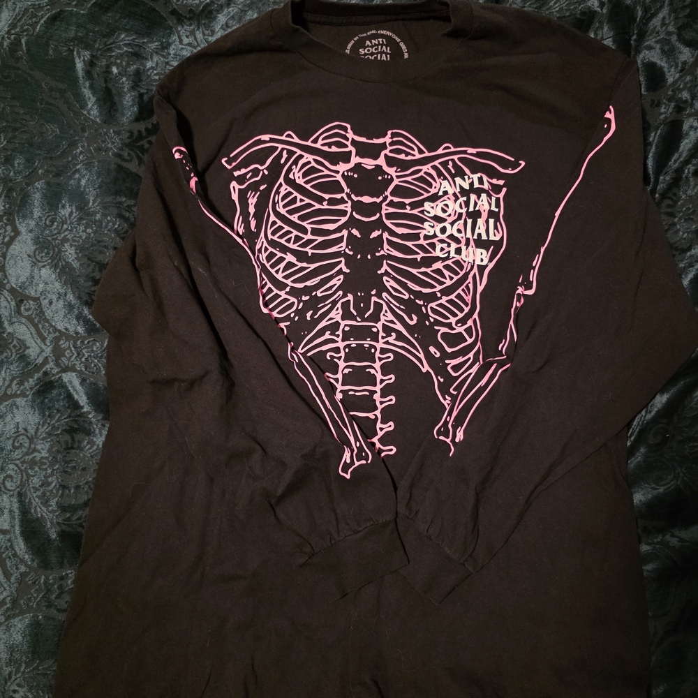 Anti Social Social Club Car Underwater Long Sleeve Tee Black